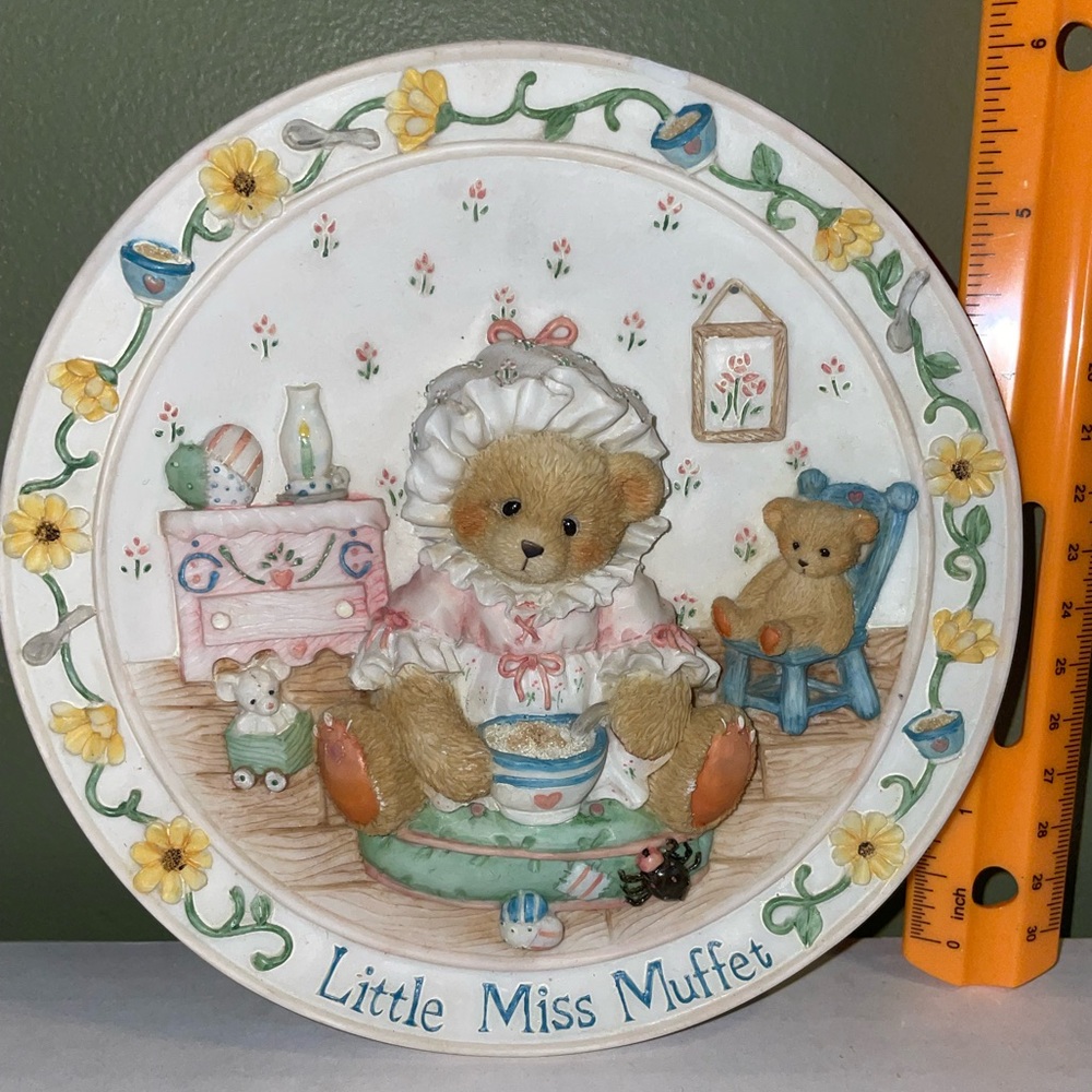 🎀Cherished Teddies Little Miss Muffet Decorative Plate